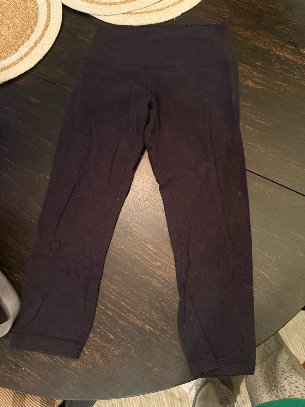 lululemon athletica Black Cropped Leggings
